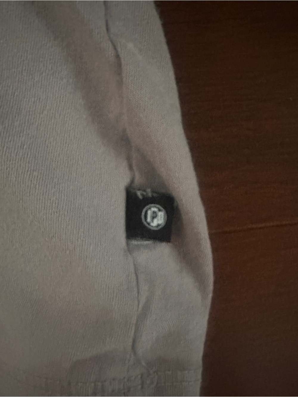 Minimal Chest Logo Crewneck T-Shirt in Light Gray - Picture 2 of 5